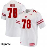 Men's Wisconsin Badgers NCAA #78 Trey Wedig White Authentic Under Armour Big & Tall Stitched College Football Jersey LN31D63TP